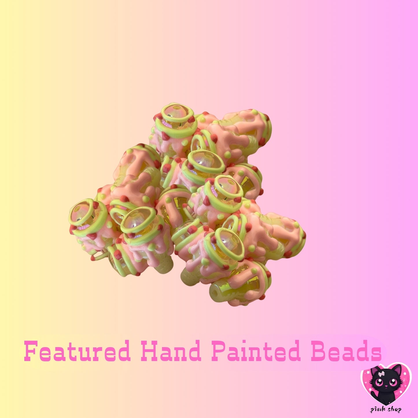 diy. dreamy hand painted beads