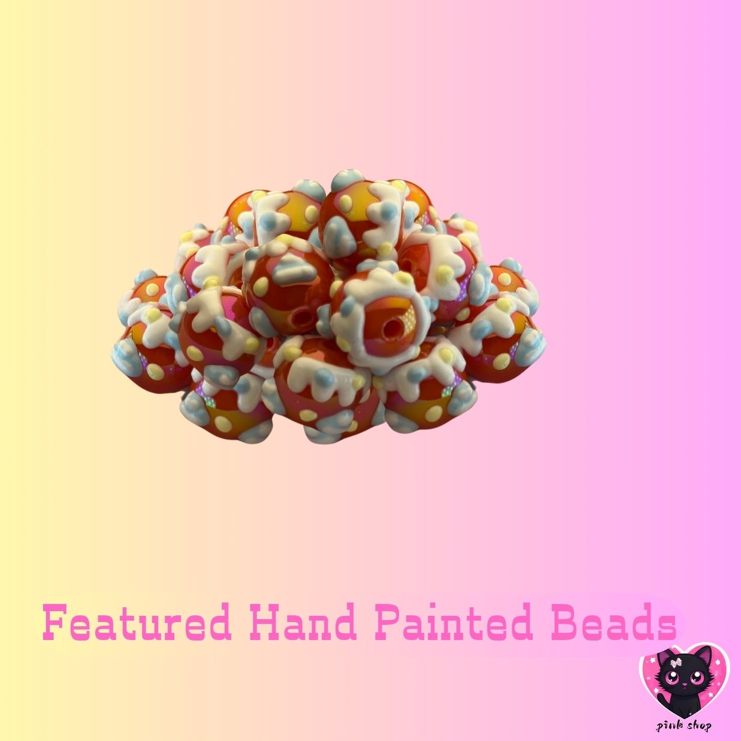 diy. dreamy hand painted beads