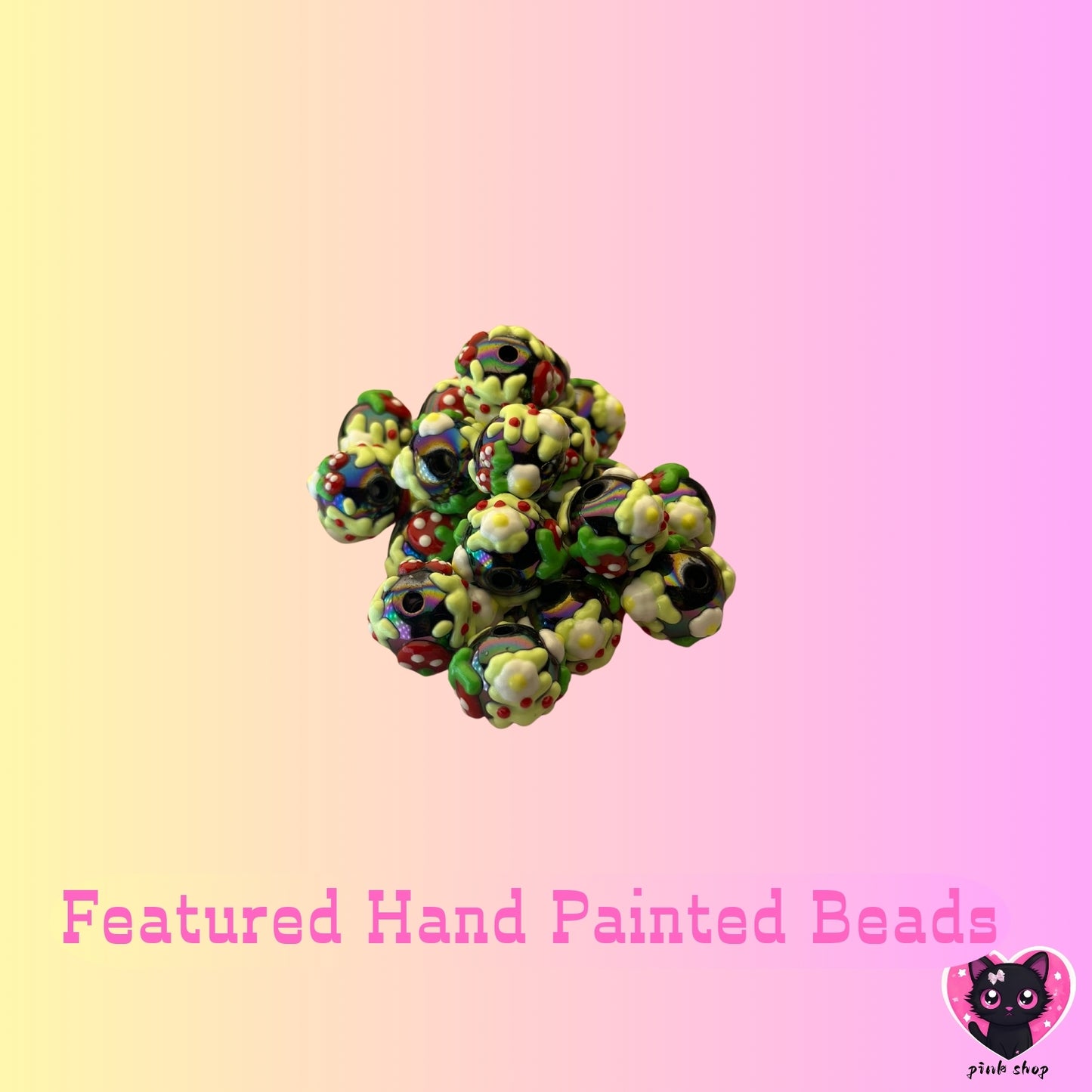 diy. dreamy hand painted beads