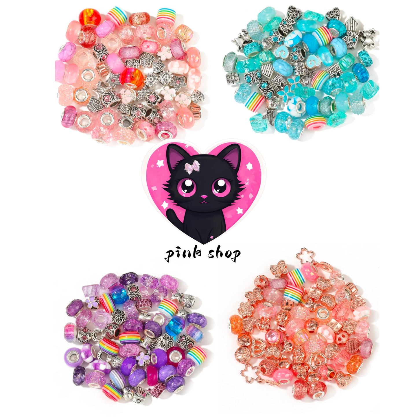 Luxury Acrylic Beads Lucky Bags for DIY- TikTok Live Opening (You can open the gashapon machine by drawing a gashapon coin)