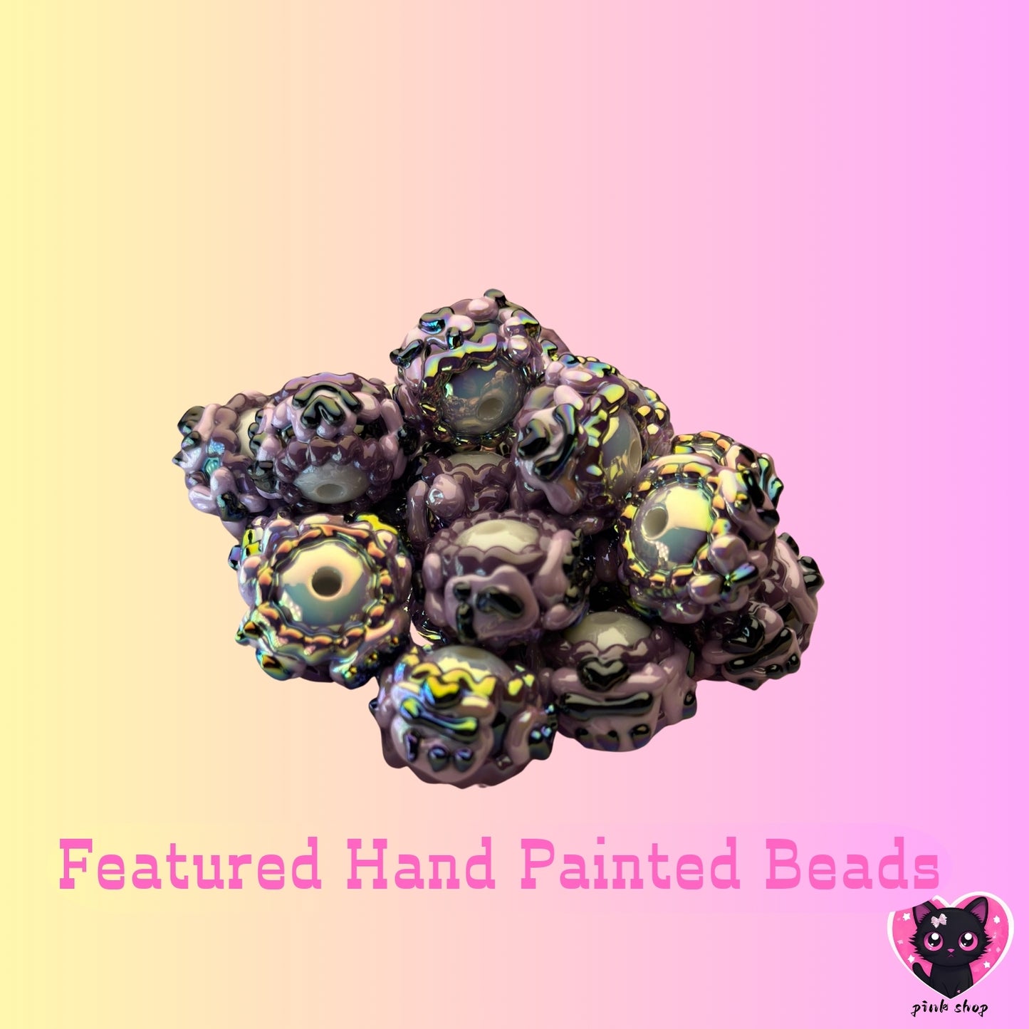 diy. dreamy hand painted beads