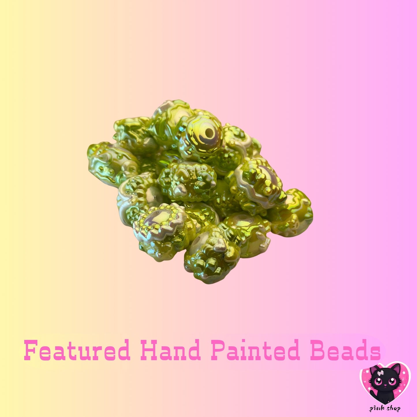 diy. dreamy hand painted beads