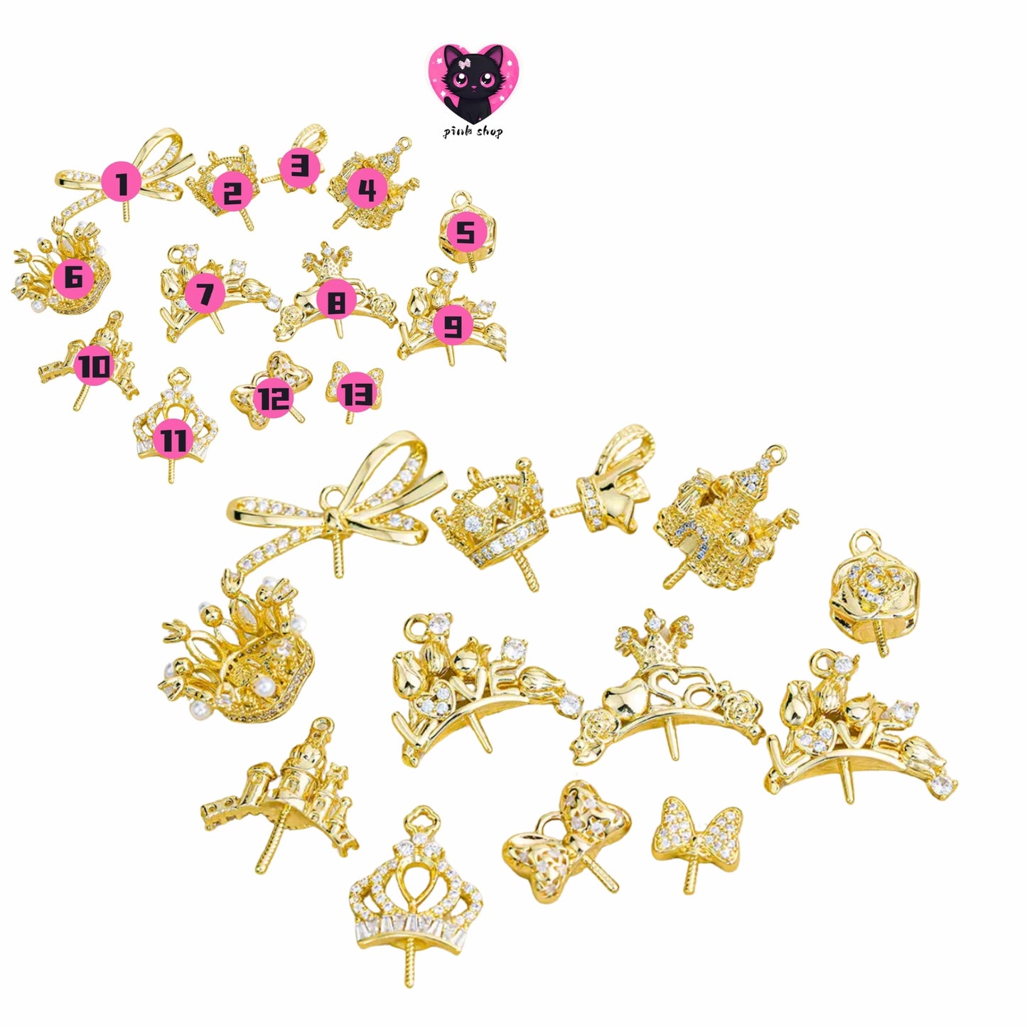 crown accessory （Accessories for use on beads）