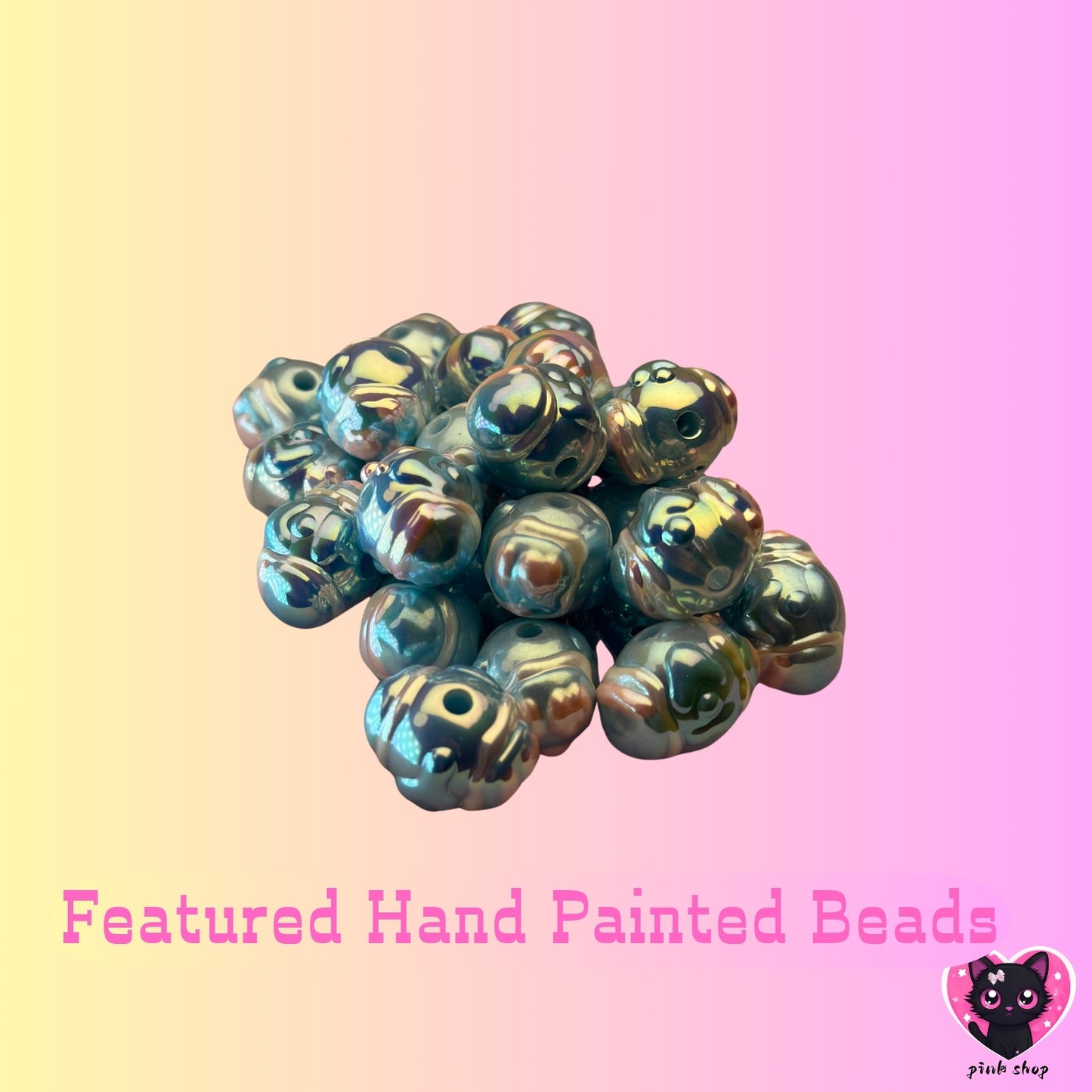 diy. dreamy hand painted beads