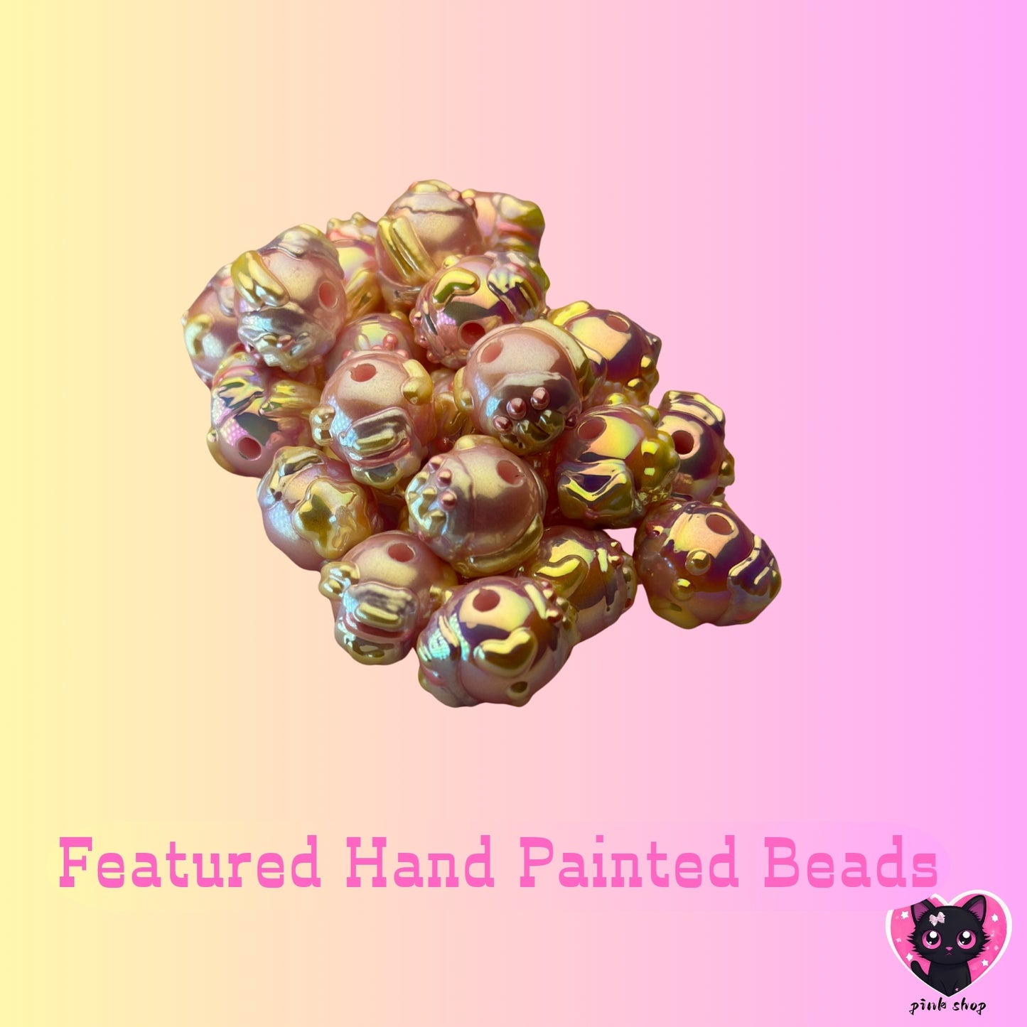 diy. dreamy hand painted beads